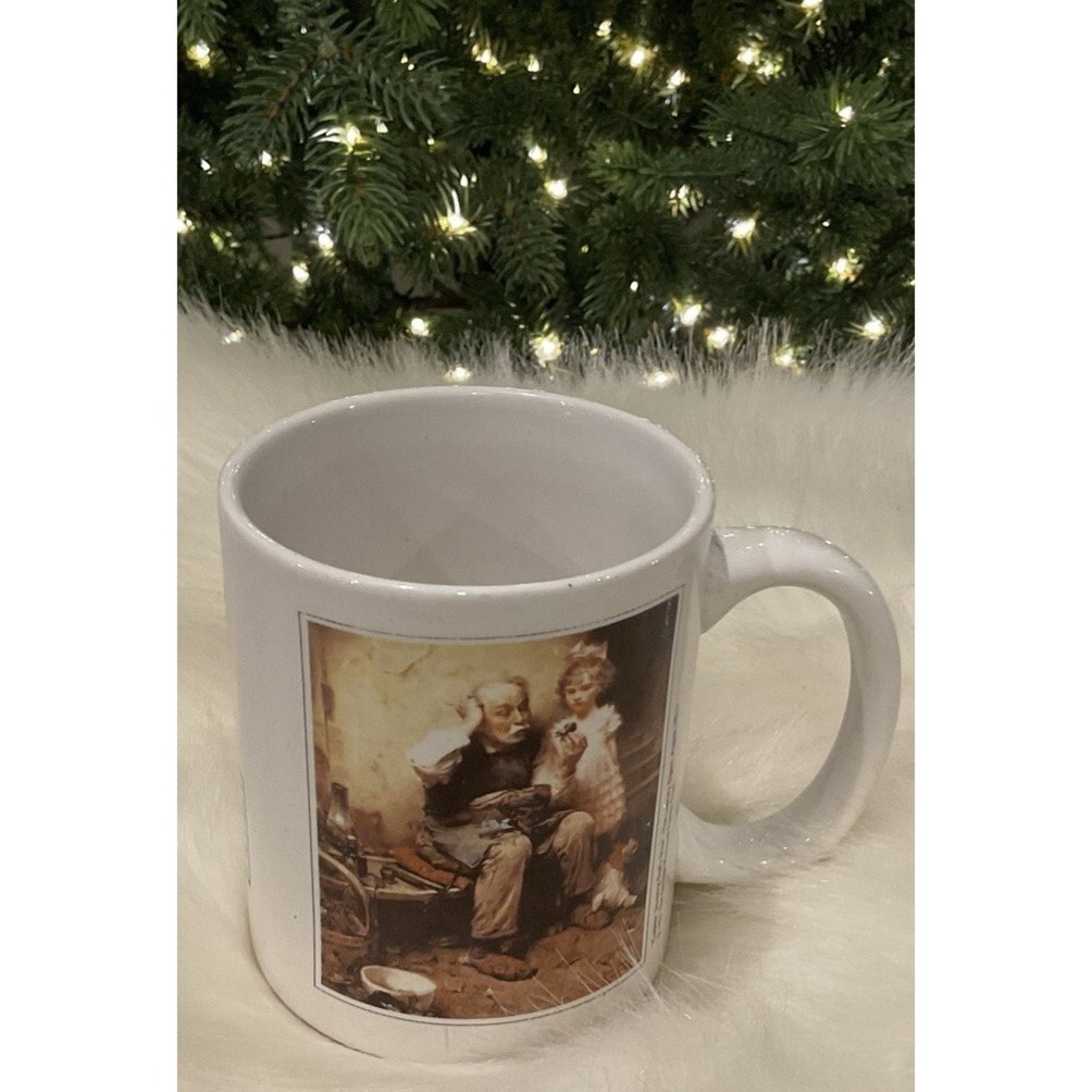 Norman Rockwell Cobbler Coffee Tea Cup Mug Estate Licensing
